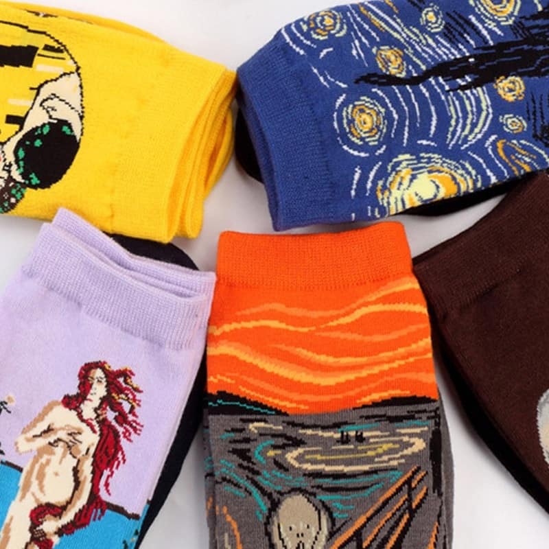Casual Famous Painting Cotton Socks Art Design : Style 1|Style 2|Style 3|Style 4|Style 5|Style 6|Style 7|Style 8|Style 9|Style 10|Style 11|Style 12|Style 13|Style 14|Style 15|Style 16|Style 17|Style 18