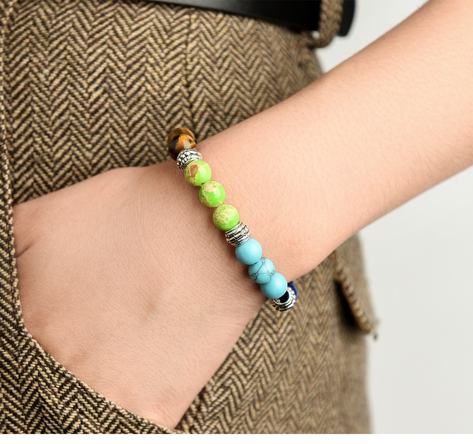 100% all Natural Stone Beads 7 Chakra Bracelet for Women Men Yoga Buddha Player Small / Big 2 Sizes Dorp Shipping Bracelets 100% all Natural Stone Beads 7 Chakra Bracelet for Women Men Yoga Buddha Player Small / Big 2 Sizes Dorp Shipping Bracelets