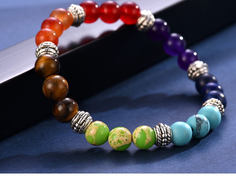100% all Natural Stone Beads 7 Chakra Bracelet for Women Men Yoga Buddha Player Small / Big 2 Sizes Dorp Shipping Bracelets 100% all Natural Stone Beads 7 Chakra Bracelet for Women Men Yoga Buddha Player Small / Big 2 Sizes Dorp Shipping Bracelets