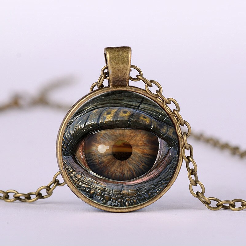 Newest Trendy Dragon Eye Necklace Monster Satan Devil's Eye Vintage Steampunk Cool Pendant Handmade Art Necklaces Fashion Newest Trendy Dragon Eye Necklace Monster Satan Devil's Eye Vintage Steampunk Cool Pendant Handmade Art Necklaces Fashion