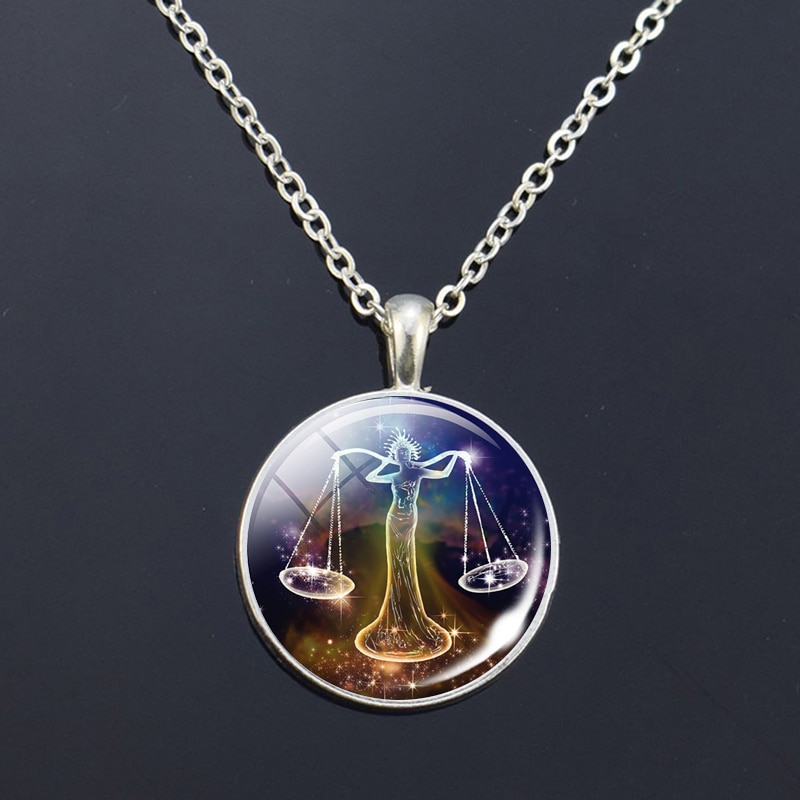 12 Zodiac Signs Glass Dome Constellations Pendant Necklace Fashion Jewelry Women Virgo Cancer Cancer Aries Gemini Birthday Gift 12 Zodiac Signs Glass Dome Constellations Pendant Necklace Fashion Jewelry Women Virgo Cancer Cancer Aries Gemini Birthday Gift