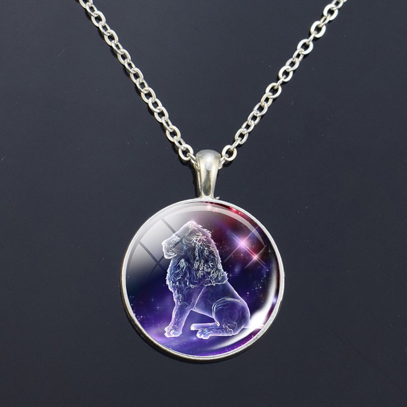 12 Zodiac Signs Glass Dome Constellations Pendant Necklace Fashion Jewelry Women Virgo Cancer Cancer Aries Gemini Birthday Gift 12 Zodiac Signs Glass Dome Constellations Pendant Necklace Fashion Jewelry Women Virgo Cancer Cancer Aries Gemini Birthday Gift