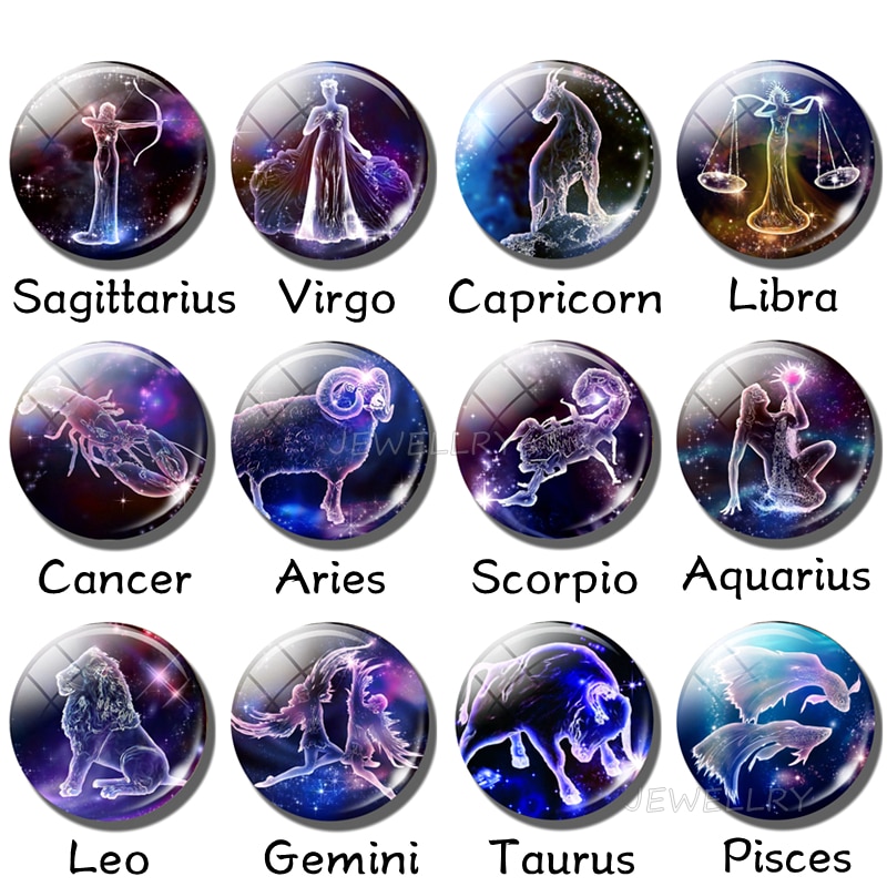12 Zodiac Signs Glass Dome Constellations Pendant Necklace Fashion Jewelry Women Virgo Cancer Cancer Aries Gemini Birthday Gift 12 Zodiac Signs Glass Dome Constellations Pendant Necklace Fashion Jewelry Women Virgo Cancer Cancer Aries Gemini Birthday Gift