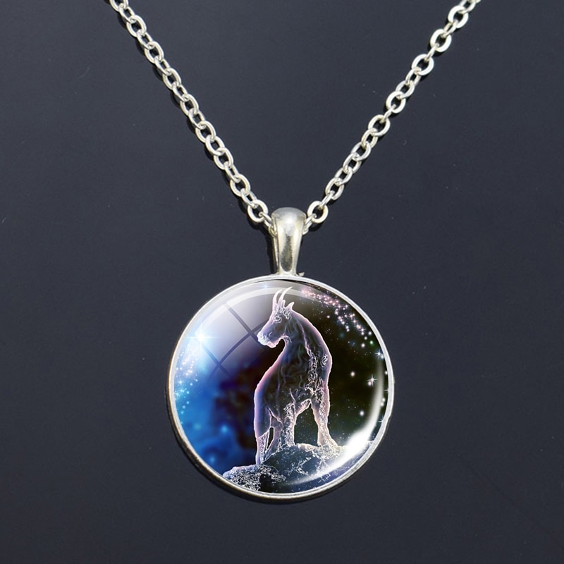 12 Zodiac Signs Glass Dome Constellations Pendant Necklace Fashion Jewelry Women Virgo Cancer Cancer Aries Gemini Birthday Gift 12 Zodiac Signs Glass Dome Constellations Pendant Necklace Fashion Jewelry Women Virgo Cancer Cancer Aries Gemini Birthday Gift