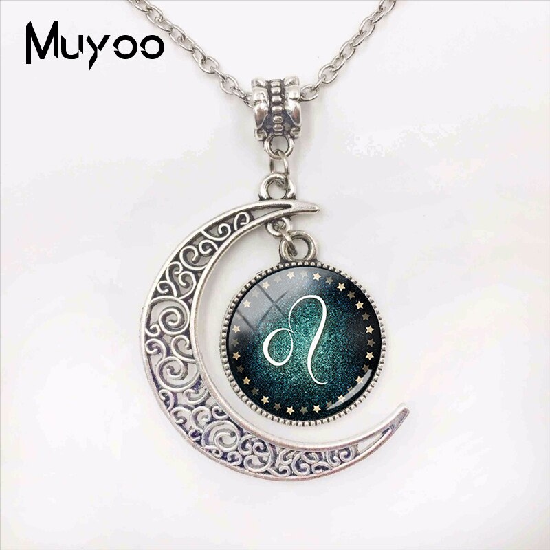 Handmade Fashion Jewelry 12 Zodiac Signs Moon Pendants Glass Dome Pisces Aquarius Zodiac Signs Jewelry Pendant Necklace Handmade Fashion Jewelry 12 Zodiac Signs Moon Pendants Glass Dome Pisces Aquarius Zodiac Signs Jewelry Pendant Necklace