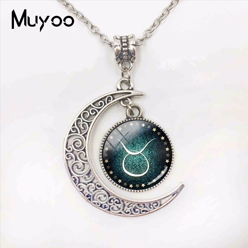 Handmade Fashion Jewelry 12 Zodiac Signs Moon Pendants Glass Dome Pisces Aquarius Zodiac Signs Jewelry Pendant Necklace Handmade Fashion Jewelry 12 Zodiac Signs Moon Pendants Glass Dome Pisces Aquarius Zodiac Signs Jewelry Pendant Necklace