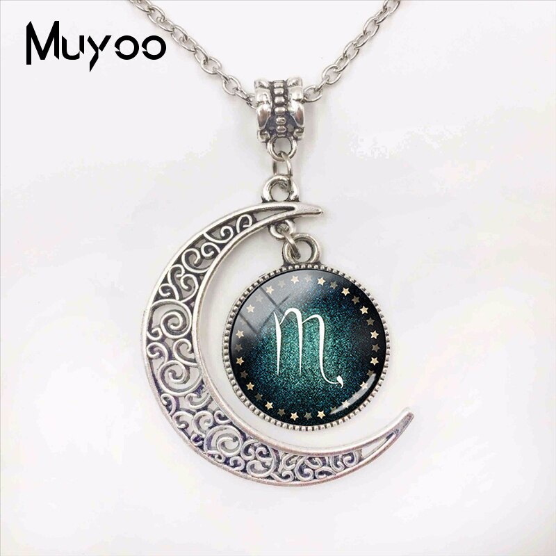 Handmade Fashion Jewelry 12 Zodiac Signs Moon Pendants Glass Dome Pisces Aquarius Zodiac Signs Jewelry Pendant Necklace Handmade Fashion Jewelry 12 Zodiac Signs Moon Pendants Glass Dome Pisces Aquarius Zodiac Signs Jewelry Pendant Necklace