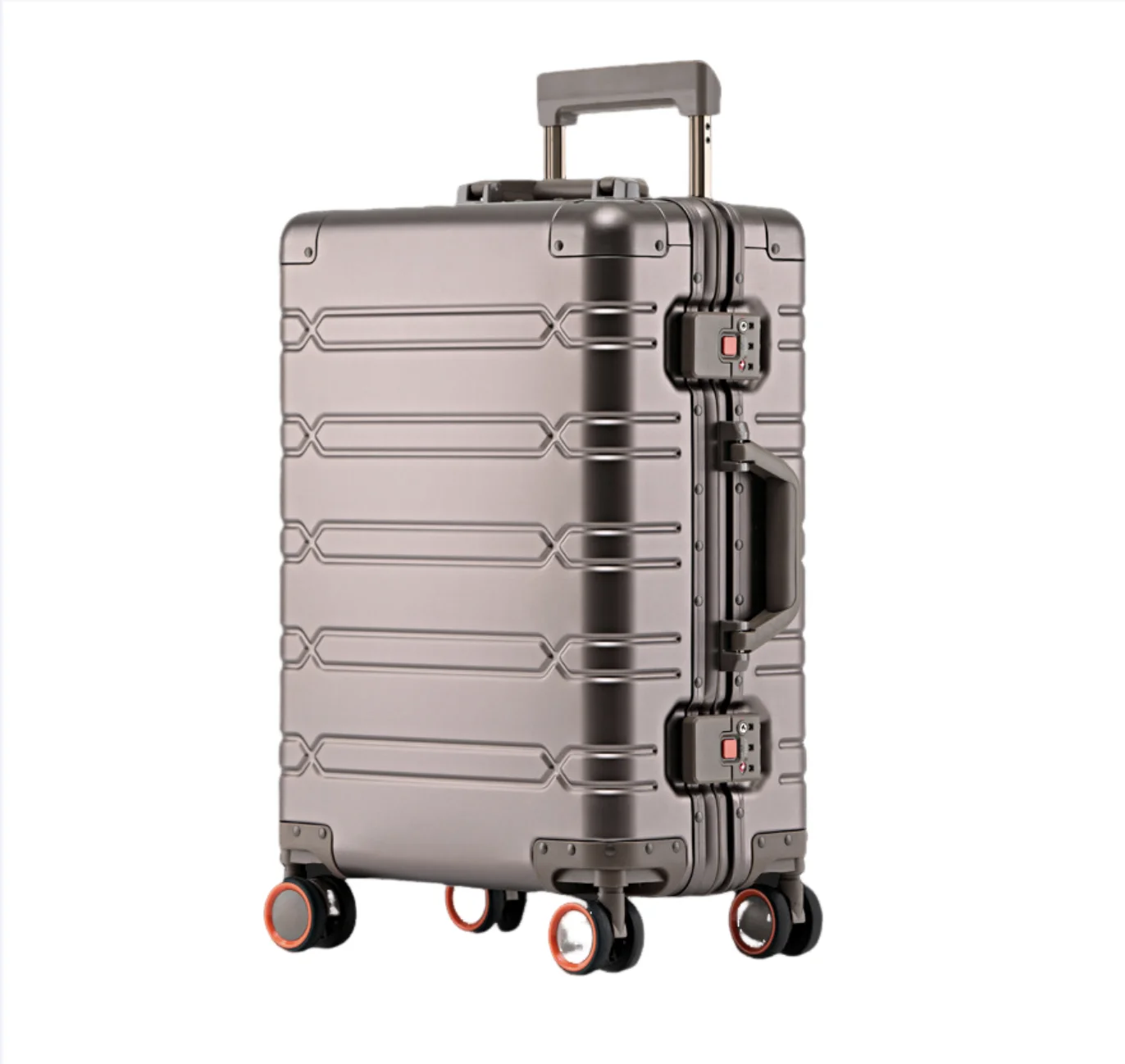 2024 New Large Capacity Durable Luggage Sets Aluminum Suitcase Women Girl Carry-On Boarding Travel 20/24/29 2024 New Large Capacity Durable Luggage Sets Aluminum Suitcase Women Girl Carry-On Boarding Travel 20/24/29
