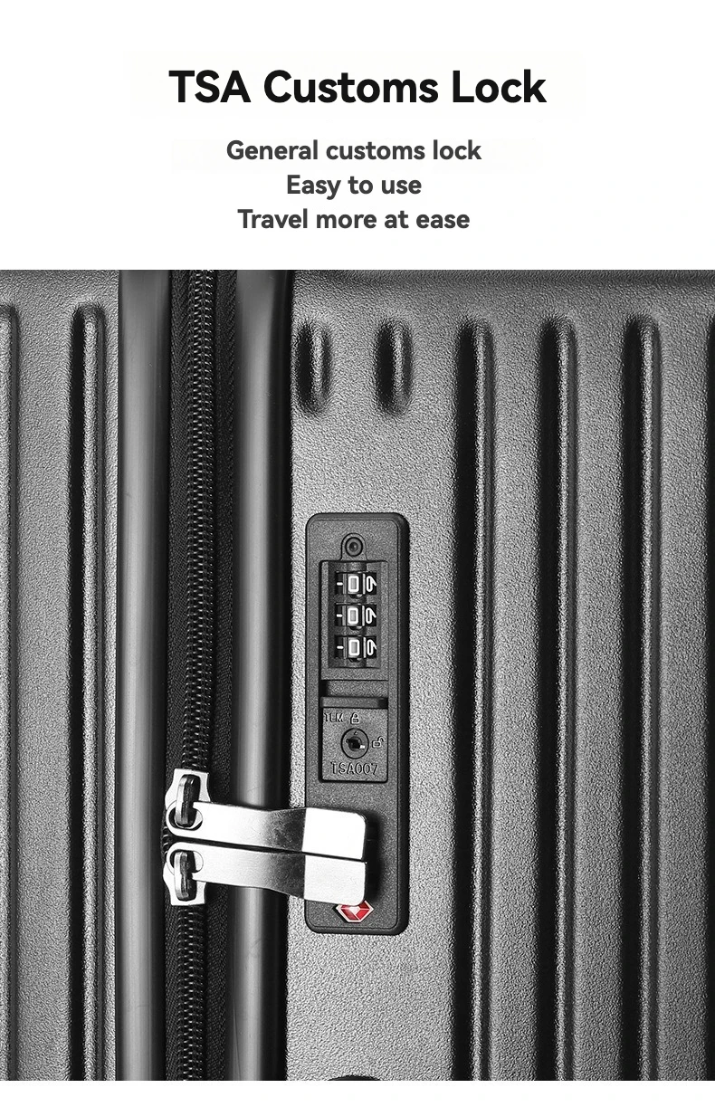 2024 New Large Capacity Cup Holder Luggage Suitcase USB Charging Women Girl Carry-On Boarding Luggage Travel 20/24/26/28 inch