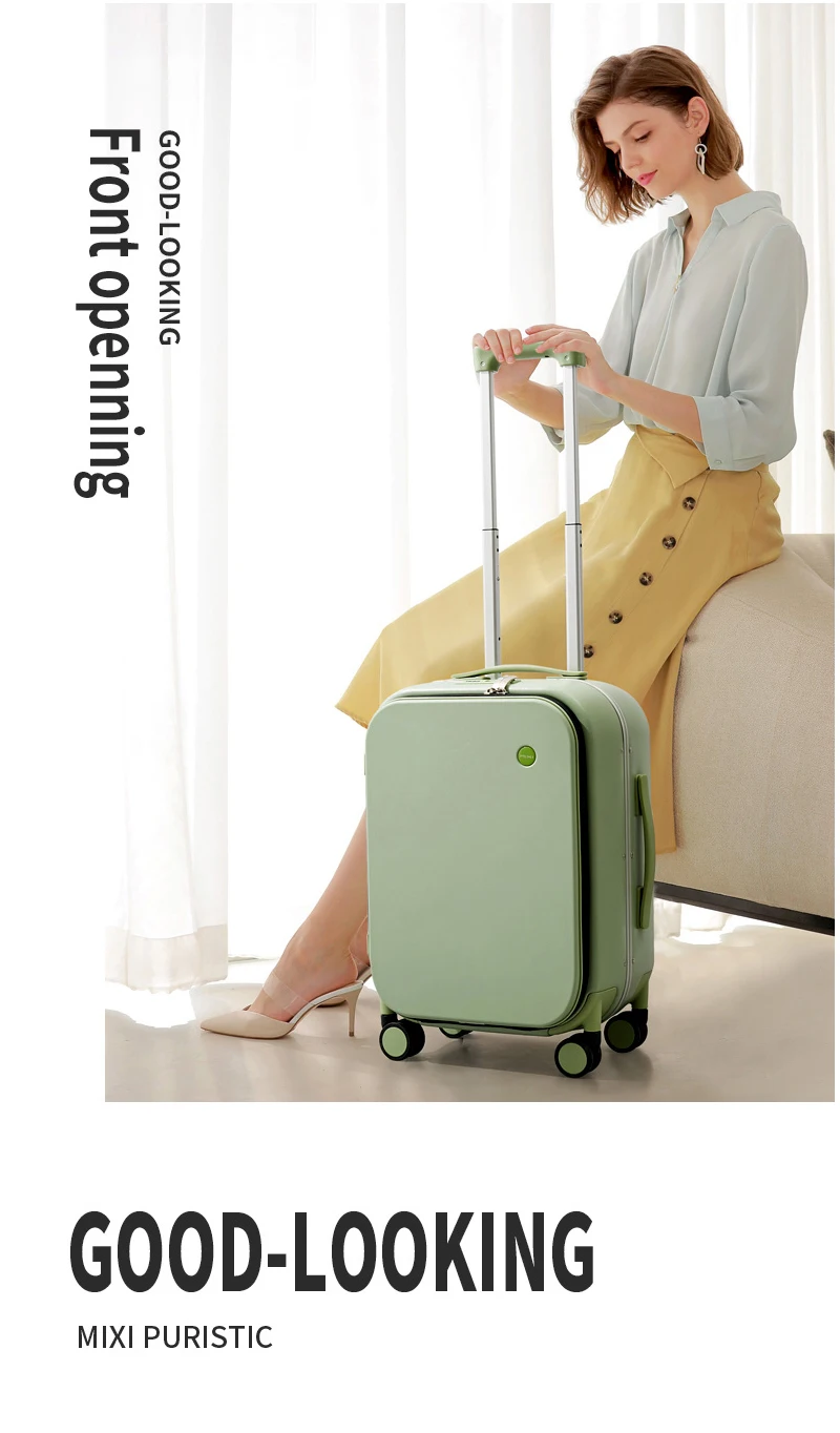 Mixi Patent Design Aluminum Frame Suitcase Carry On Rolling Luggage Beautiful Boarding Cabin 18 20 24 Inch M9260 Mixi Patent Design Aluminum Frame Suitcase Carry On Rolling Luggage Beautiful Boarding Cabin 18 20 24 Inch M9260