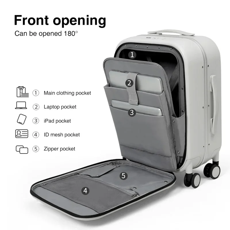 Mixi Patent Design Aluminum Frame Suitcase Carry On Rolling Luggage Beautiful Boarding Cabin 18 20 24 Inch M9260 Mixi Patent Design Aluminum Frame Suitcase Carry On Rolling Luggage Beautiful Boarding Cabin 18 20 24 Inch M9260