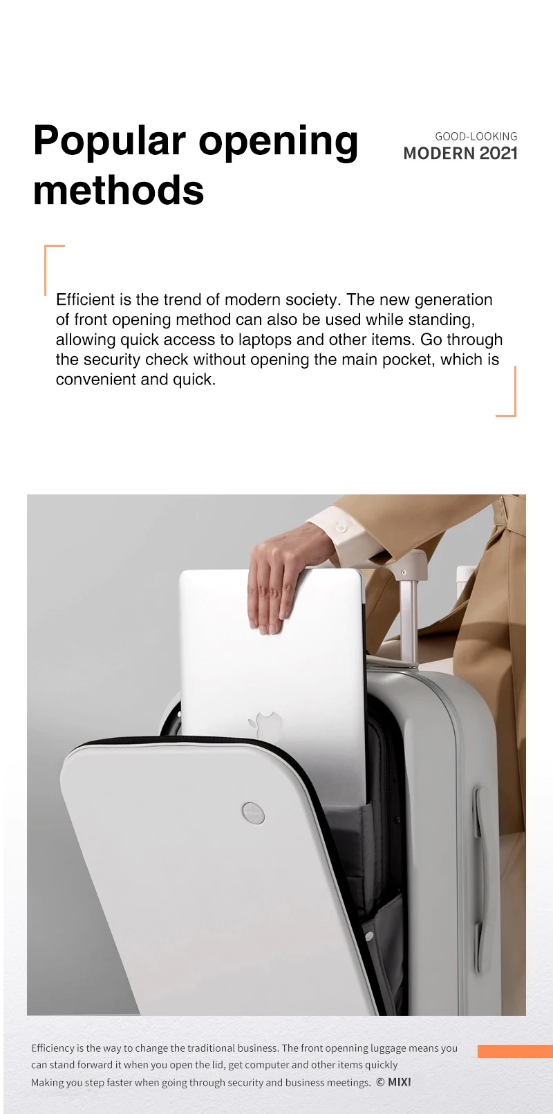Mixi Patent Design Aluminum Frame Suitcase Carry On Rolling Luggage Beautiful Boarding Cabin 18 20 24 Inch M9260 Mixi Patent Design Aluminum Frame Suitcase Carry On Rolling Luggage Beautiful Boarding Cabin 18 20 24 Inch M9260