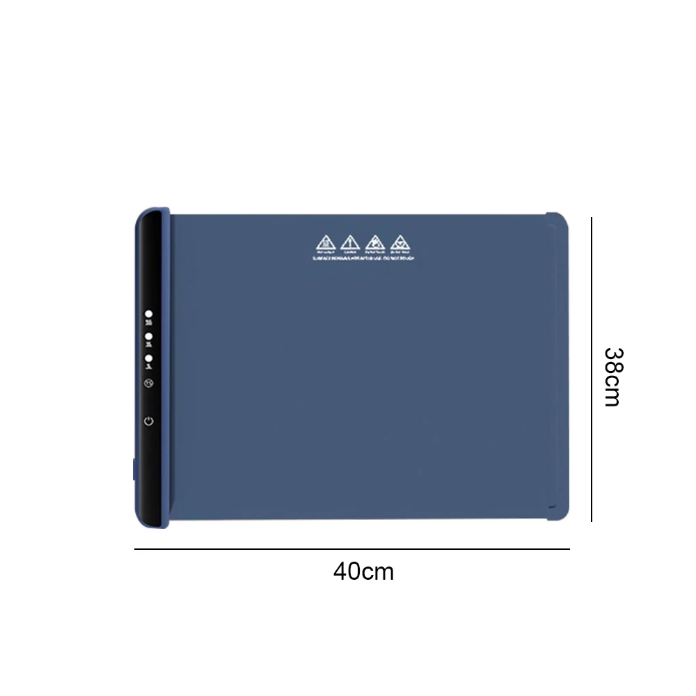 Electric Warming Tray Food Warmer Plate Foldable Portable Smart Food Fast Heating Mat Electric Warming Tray with 3 Tem Setting Electric Warming Tray Food Warmer Plate Foldable Portable Smart Food Fast Heating Mat Electric Warming Tray with 3 Tem Setting