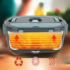 1.5 L 60W Electric Lunch Box Food Warmer Portable Food Heater for Car Or Home - Leak Proof 304 Stainless Steel Liner 1.5 L 60W Electric Lunch Box Food Warmer Portable Food Heater for Car Or Home - Leak Proof 304 Stainless Steel Liner