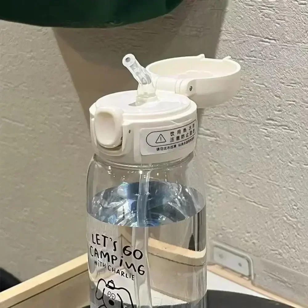 Plastic Water Bottle Water Cup With Straw Simple Large Capacity Portable Drop Resistant And Portable Cup Cartoon Ice Suction Cup Plastic Water Bottle Water Cup With Straw Simple Large Capacity Portable Drop Resistant And Portable Cup Cartoon Ice Suction Cup