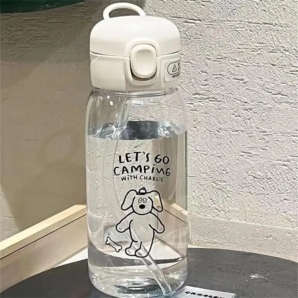 Plastic Water Bottle Water Cup With Straw Simple Large Capacity Portable Drop Resistant And Portable Cup Cartoon Ice Suction Cup Plastic Water Bottle Water Cup With Straw Simple Large Capacity Portable Drop Resistant And Portable Cup Cartoon Ice Suction Cup