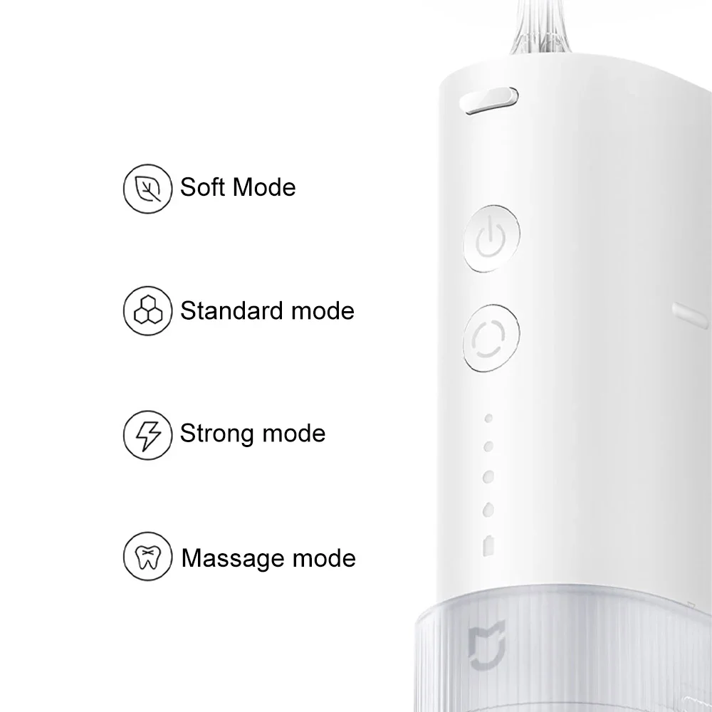 XIAOMI MIJIA F400 Oral Irrigator,Cordless Portable 4 Mode 200mL Rechargeable Flossers,IPX7 Waterproof Electric Oral Waterflosser XIAOMI MIJIA F400 Oral Irrigator,Cordless Portable 4 Mode 200mL Rechargeable Flossers,IPX7 Waterproof Electric Oral Waterflosser