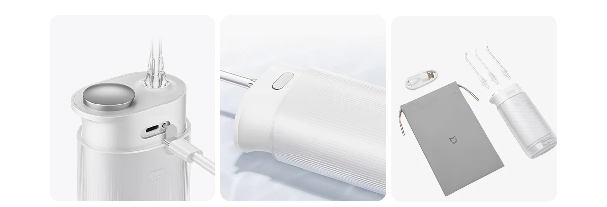 XIAOMI MIJIA F400 Oral Irrigator,Cordless Portable 4 Mode 200mL Rechargeable Flossers,IPX7 Waterproof Electric Oral Waterflosser XIAOMI MIJIA F400 Oral Irrigator,Cordless Portable 4 Mode 200mL Rechargeable Flossers,IPX7 Waterproof Electric Oral Waterflosser