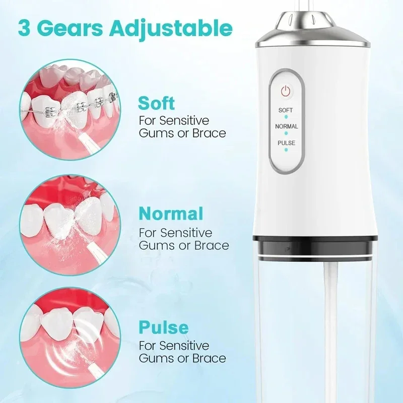 2025 Smart Electric Oral Irrigator Water Flosser 4 Jets 3 Modes USB Charging Water Jet Irrigator Dental Teeth Cleaner 2025 Smart Electric Oral Irrigator Water Flosser 4 Jets 3 Modes USB Charging Water Jet Irrigator Dental Teeth Cleaner
