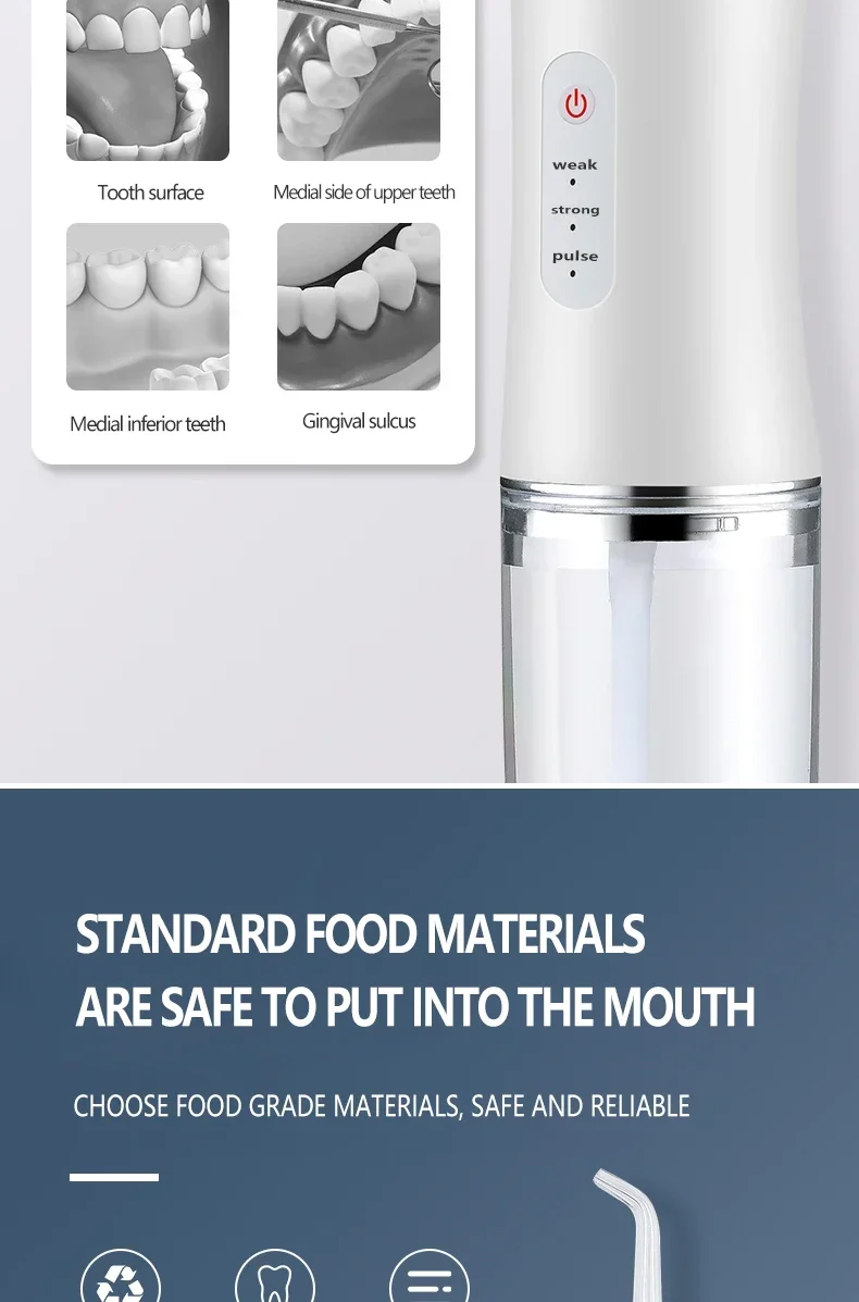 2025 Smart Electric Oral Irrigator Water Flosser 4 Jets 3 Modes USB Charging Water Jet Irrigator Dental Teeth Cleaner 2025 Smart Electric Oral Irrigator Water Flosser 4 Jets 3 Modes USB Charging Water Jet Irrigator Dental Teeth Cleaner