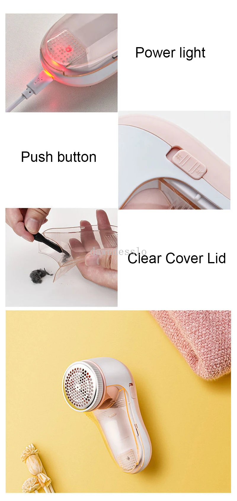 Electric Lint Remover For Clothing Sweater Anti Pilling Razor Clothes Pellet Fabric Shaver USB Charge Coat Plush Clothing Razor